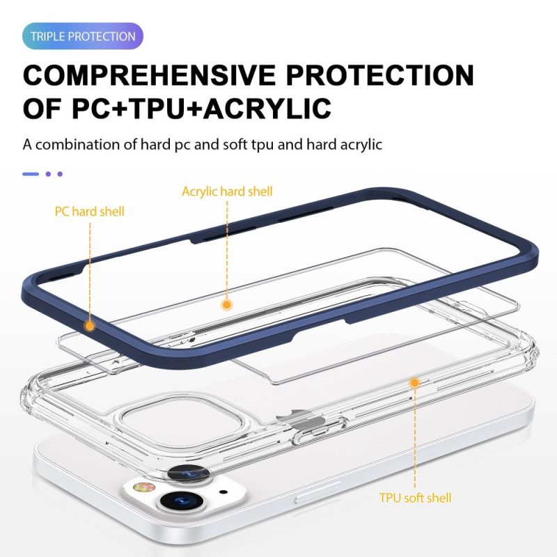 Cover iPhone 14 Bordi Color Cristallo