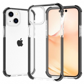 Cover iPhone 14 Bordi Colorati Trasparenti
