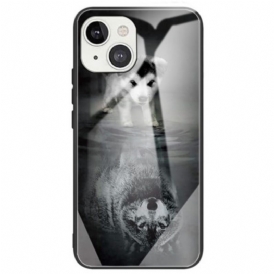 Cover iPhone 14 Cucciolo Di Sogno In Vetro Temperato