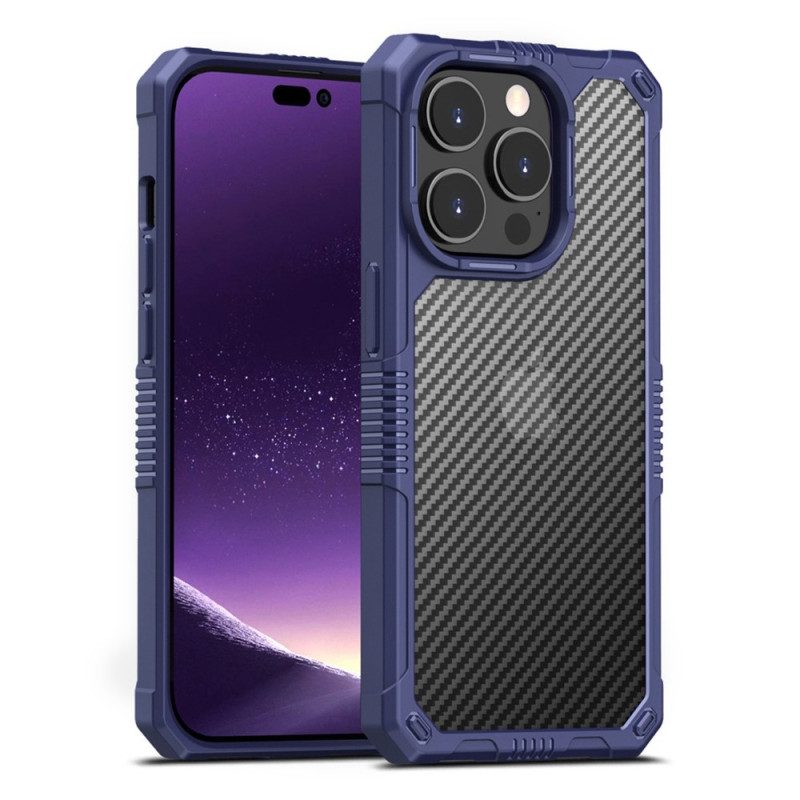 Cover iPhone 14 Fibra Di Carbonio Traslucida