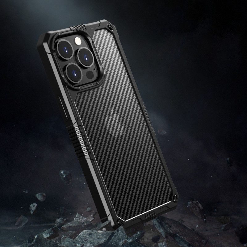 Cover iPhone 14 Fibra Di Carbonio Traslucida