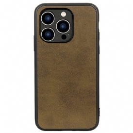 Cover iPhone 14 Look Raffinato Effetto Pelle
