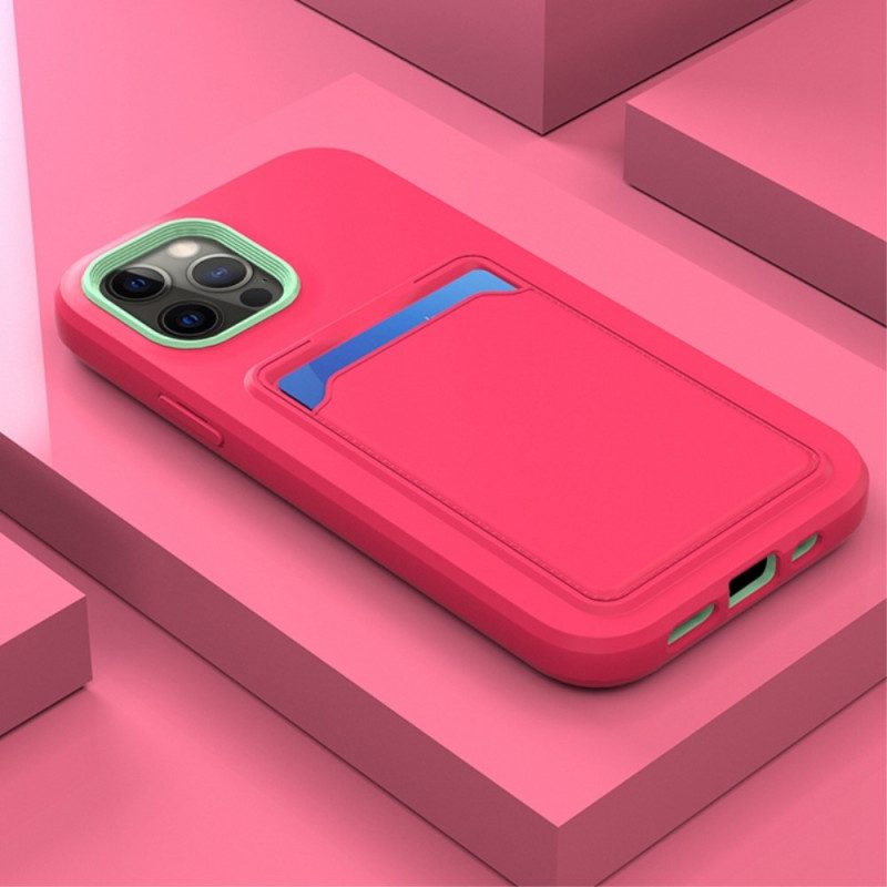 Cover iPhone 14 Porta Carte Bicolore