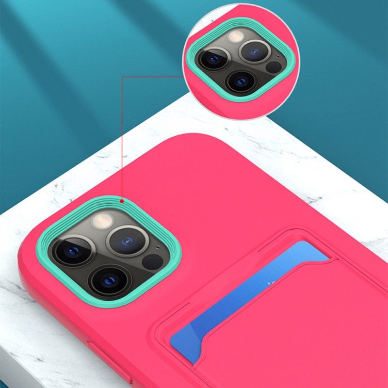 Cover iPhone 14 Porta Carte Bicolore