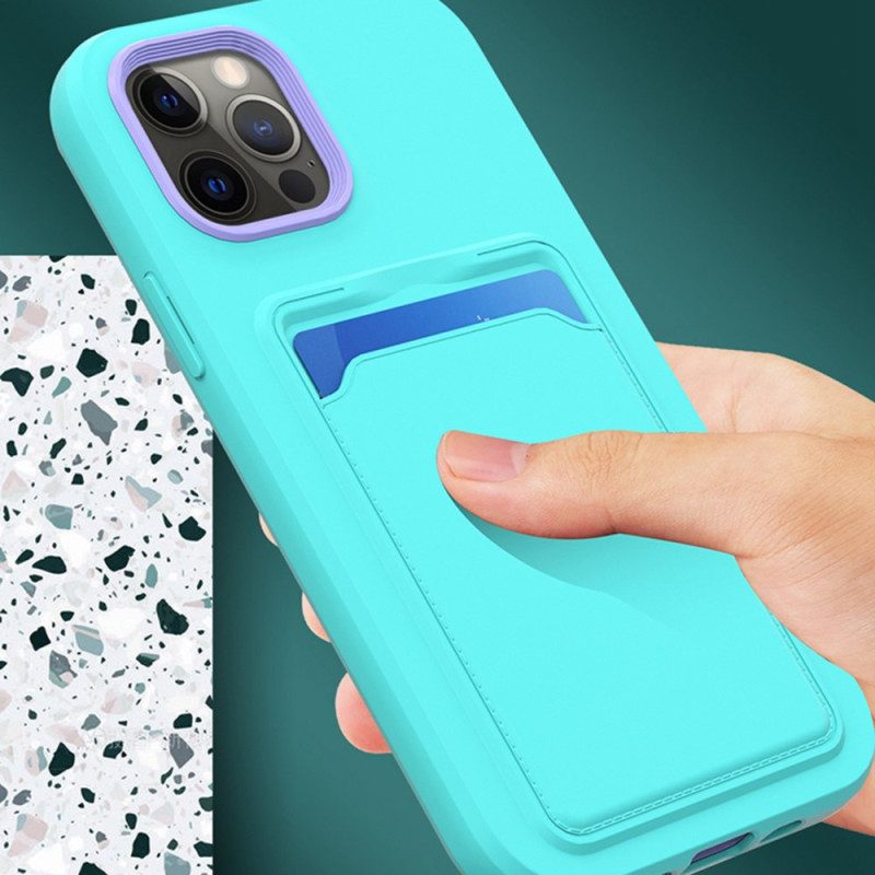 Cover iPhone 14 Porta Carte Bicolore