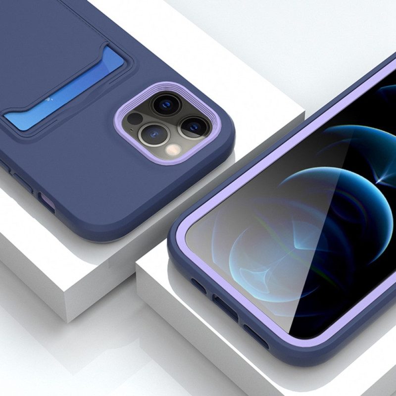 Cover iPhone 14 Porta Carte Bicolore