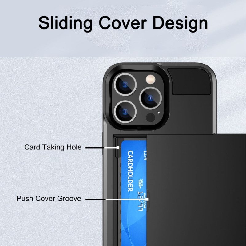 Cover iPhone 14 Portacarte Con Cerniera