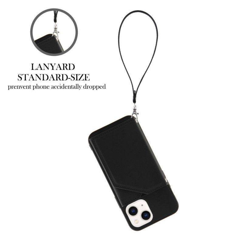 Cover iPhone 14 Portacarte Con Cinturino
