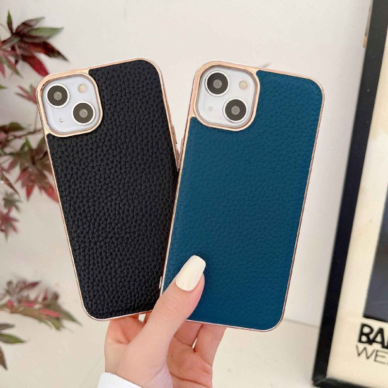Cover iPhone 14 Serie Star In Vera Pelle