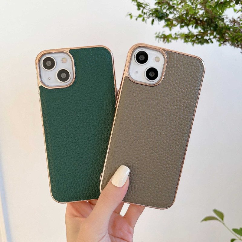 Cover iPhone 14 Serie Star In Vera Pelle