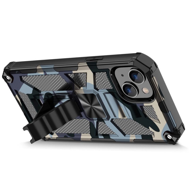 Cover iPhone 14 Supporto Rimovibile Mimetico