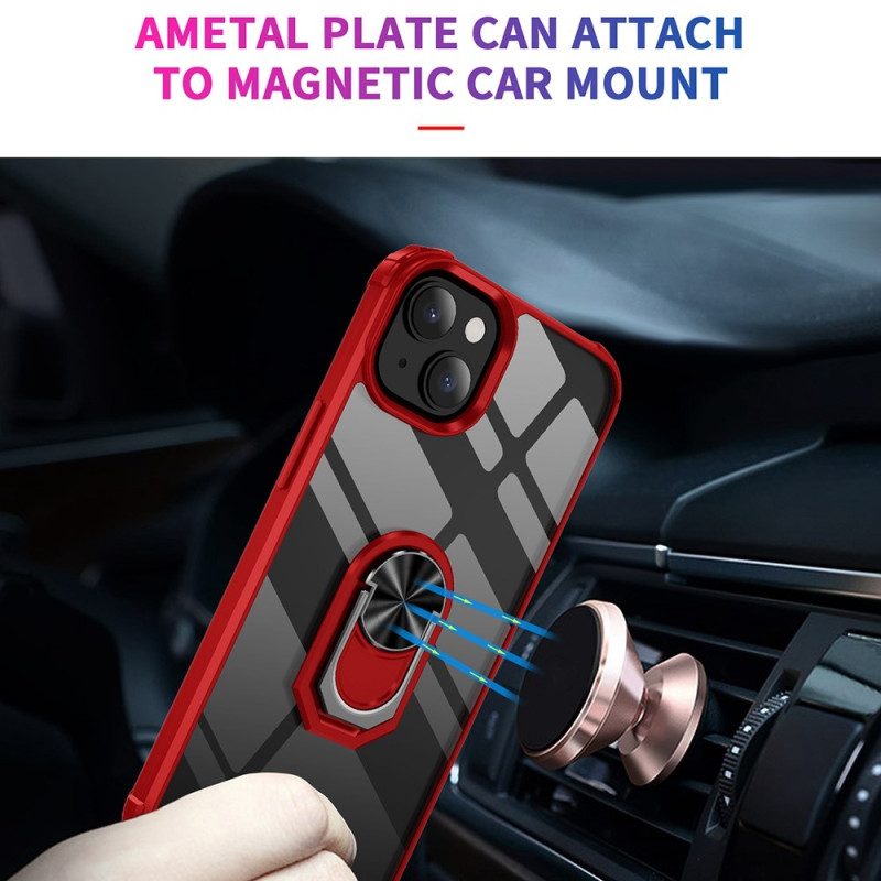 Cover iPhone 14 Trasparente Con Anello-supporto