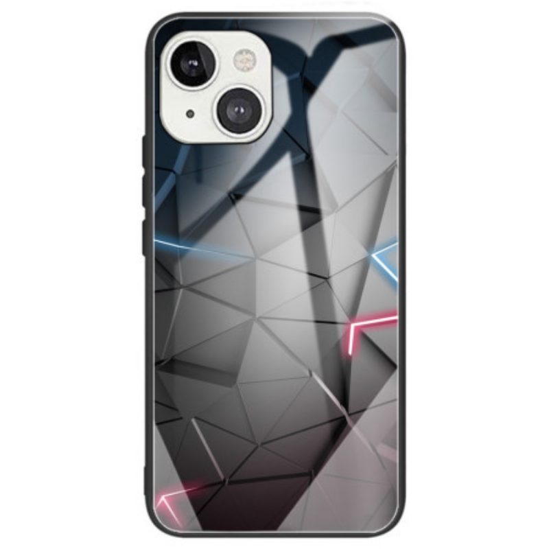 Cover iPhone 14 Vetro Temperato Geometrico