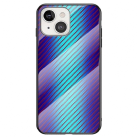 Cover iPhone 14 Vetro Temperato In Fibra Di Carbonio