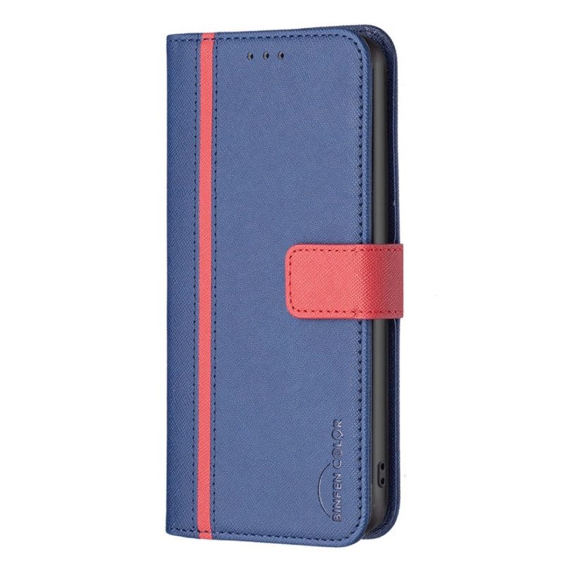 Custodia in pelle iPhone 14 Colore Binfen Bicolore