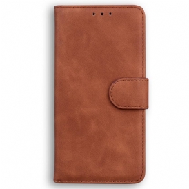 Custodia in pelle iPhone 14 Cuciture A Vista