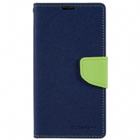 Custodia in pelle iPhone 14 Mercurio Goospery Bicolore