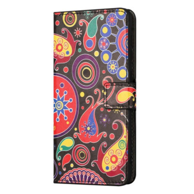 Custodia in pelle iPhone 14 Modello Galassia