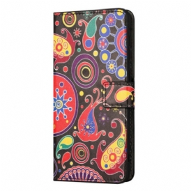 Custodia in pelle iPhone 14 Modello Galassia