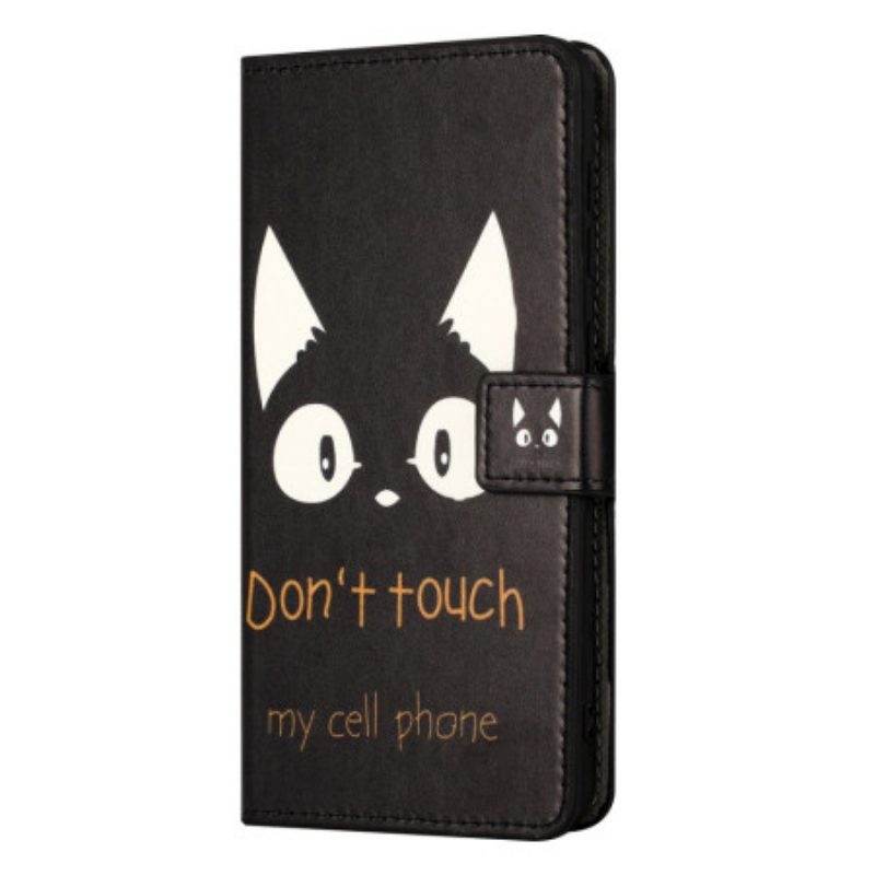 Custodia in pelle iPhone 14 Non Toccare Il Mio Cellulare