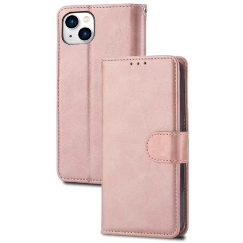 Custodia in pelle iPhone 14 Opaco Classico