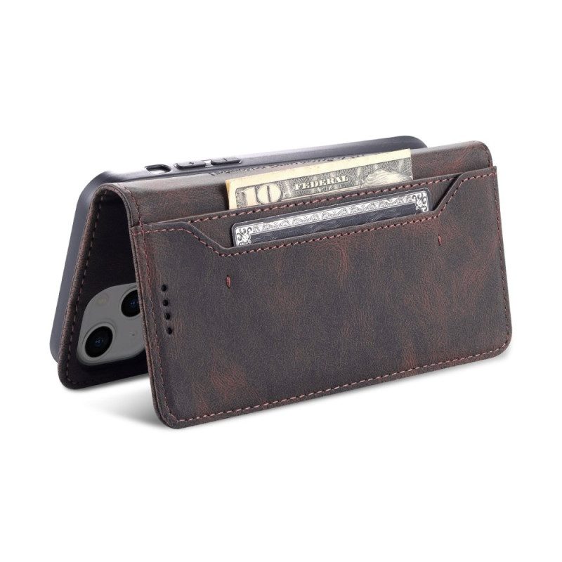 Custodia in pelle iPhone 14 Stile In Pelle Azns