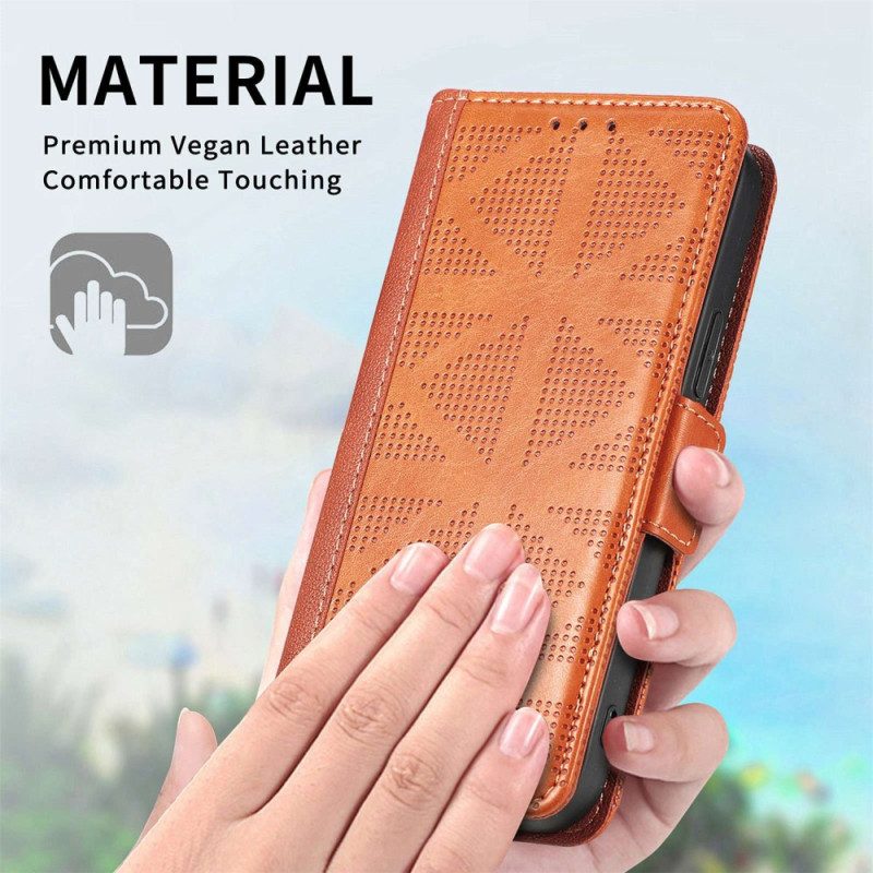Custodia in pelle iPhone 14 Stile Retrò In Pelle