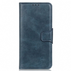 Folio Cover iPhone 14 Chiusura In Pelle Stile Reversibile