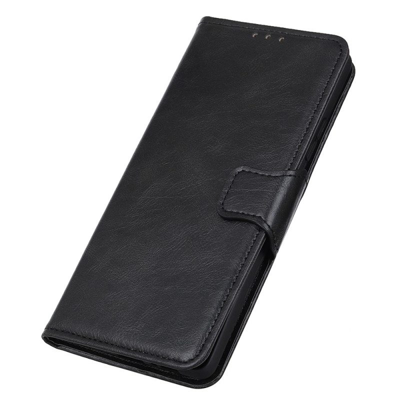 Folio Cover iPhone 14 Chiusura In Pelle Stile Reversibile