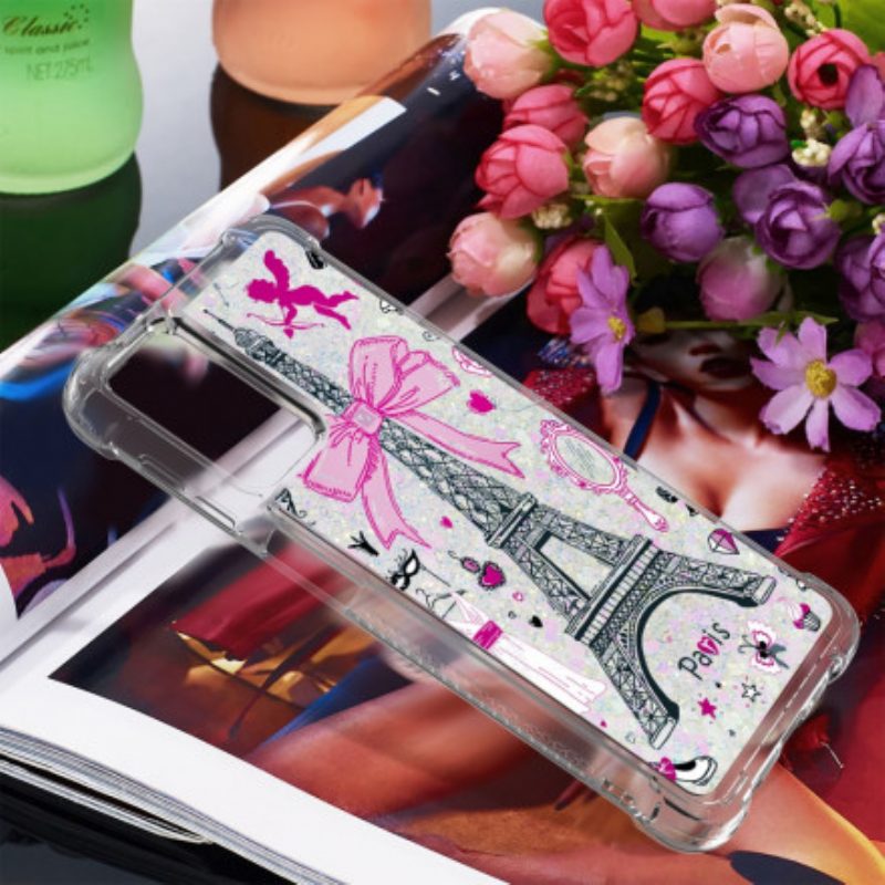 Cover Samsung Galaxy A32 5G Le Paillettes Della Torre Eiffel