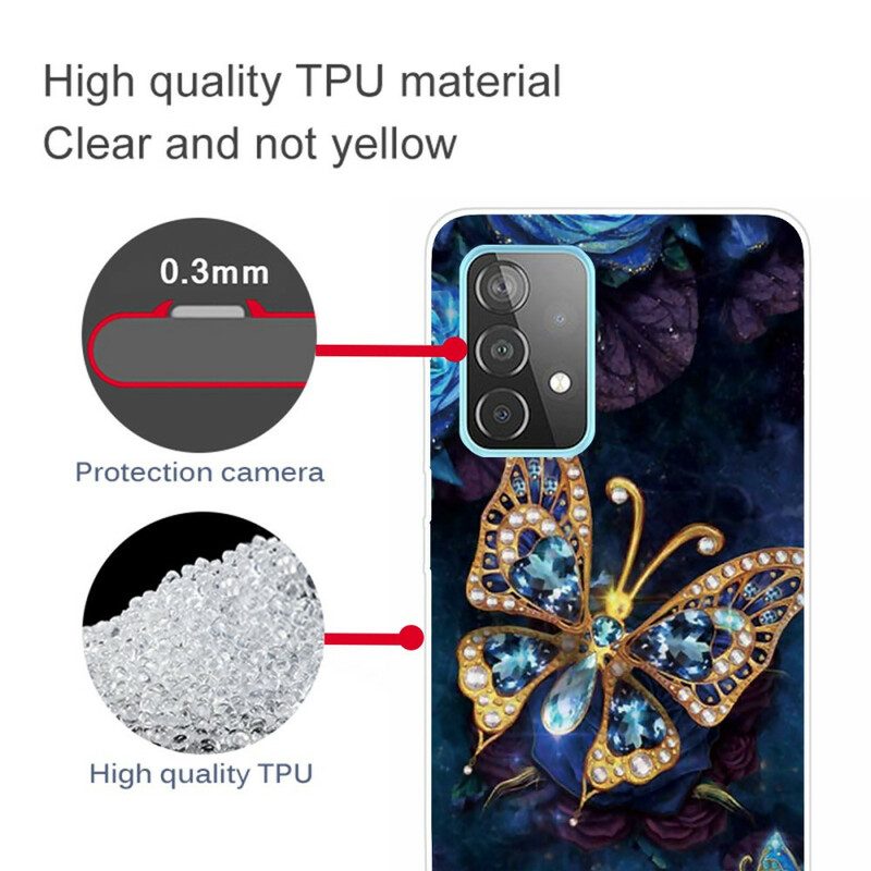 Cover Samsung Galaxy A32 5G Lusso Farfalla
