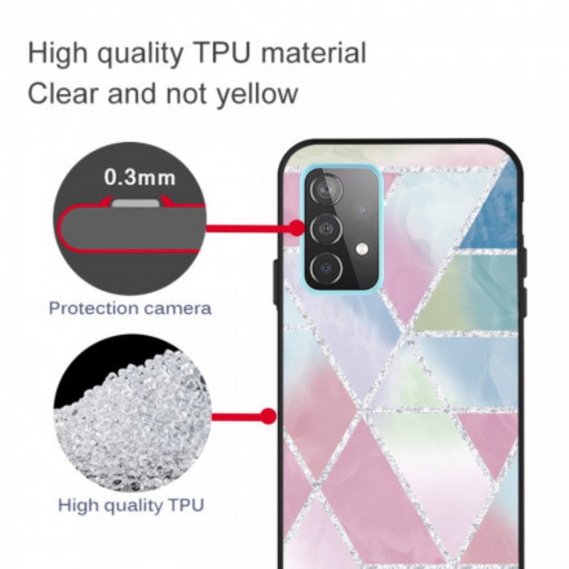 Cover Samsung Galaxy A32 5G Marmo Glitterato