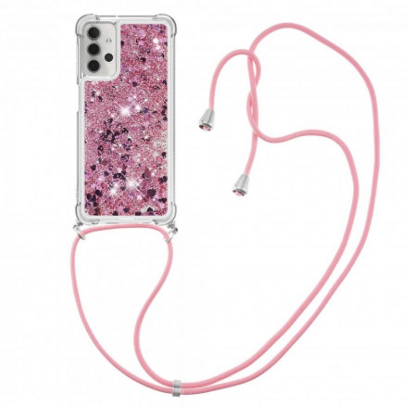 Cover Samsung Galaxy A32 5G Paillettes Con Coulisse