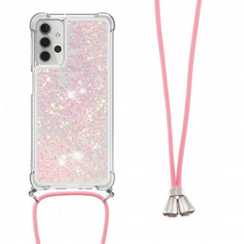 Cover Samsung Galaxy A32 5G Paillettes Con Coulisse