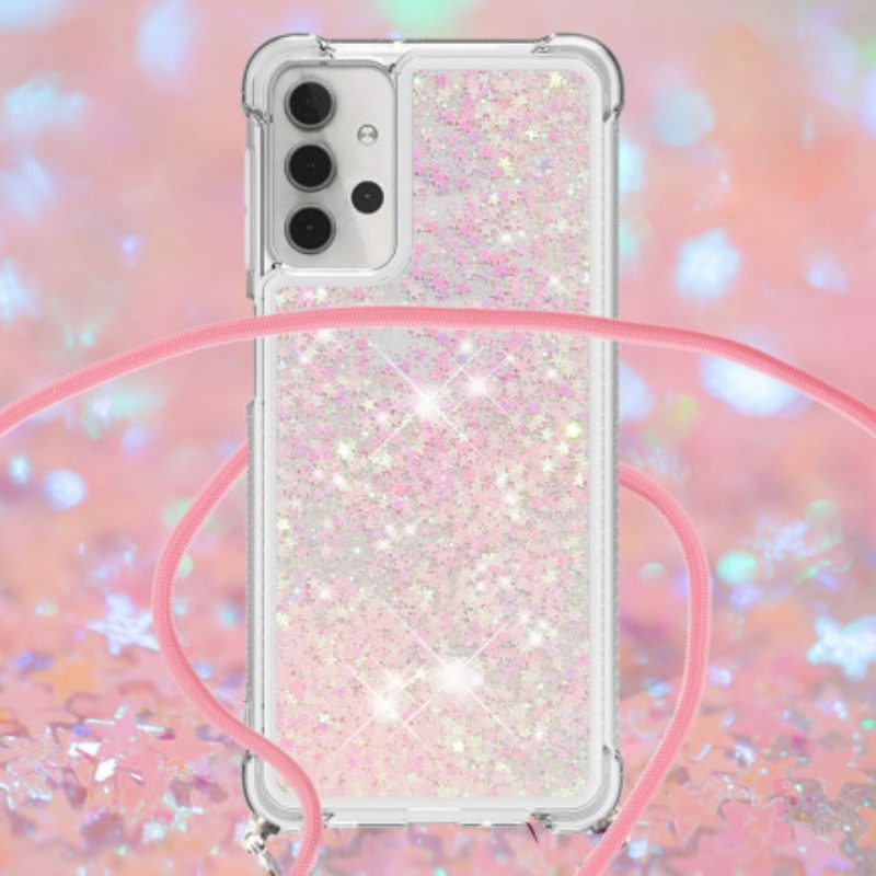 Cover Samsung Galaxy A32 5G Paillettes Con Coulisse