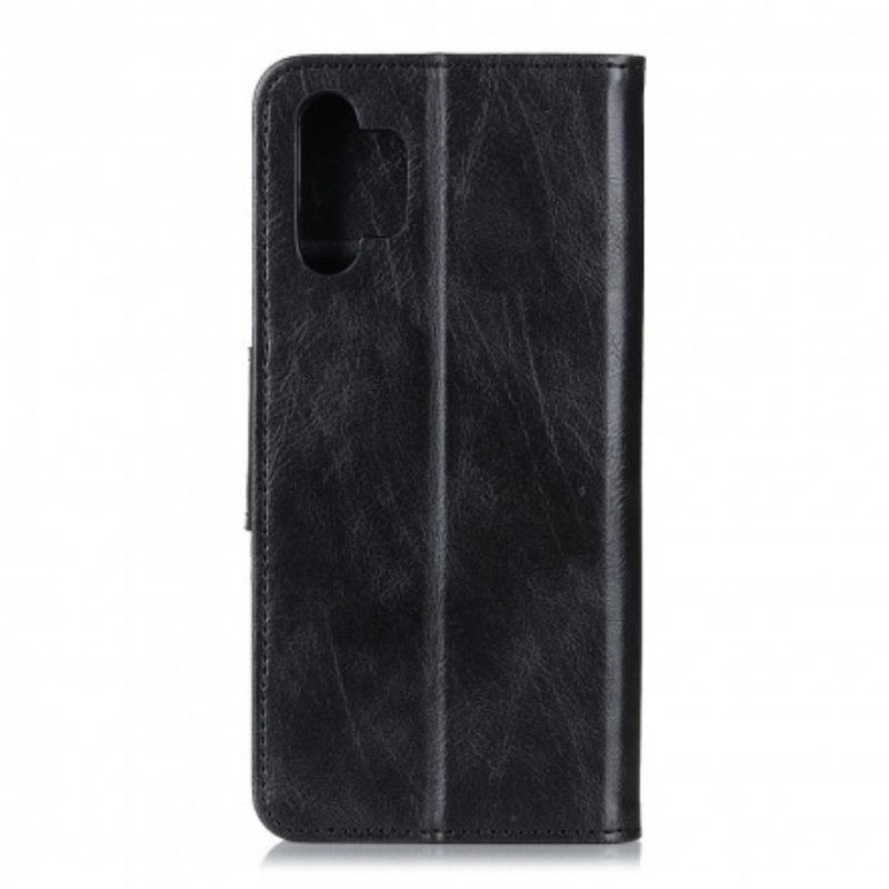 Custodia in pelle Samsung Galaxy A32 5G Chiusura Reversibile Effetto Pelle