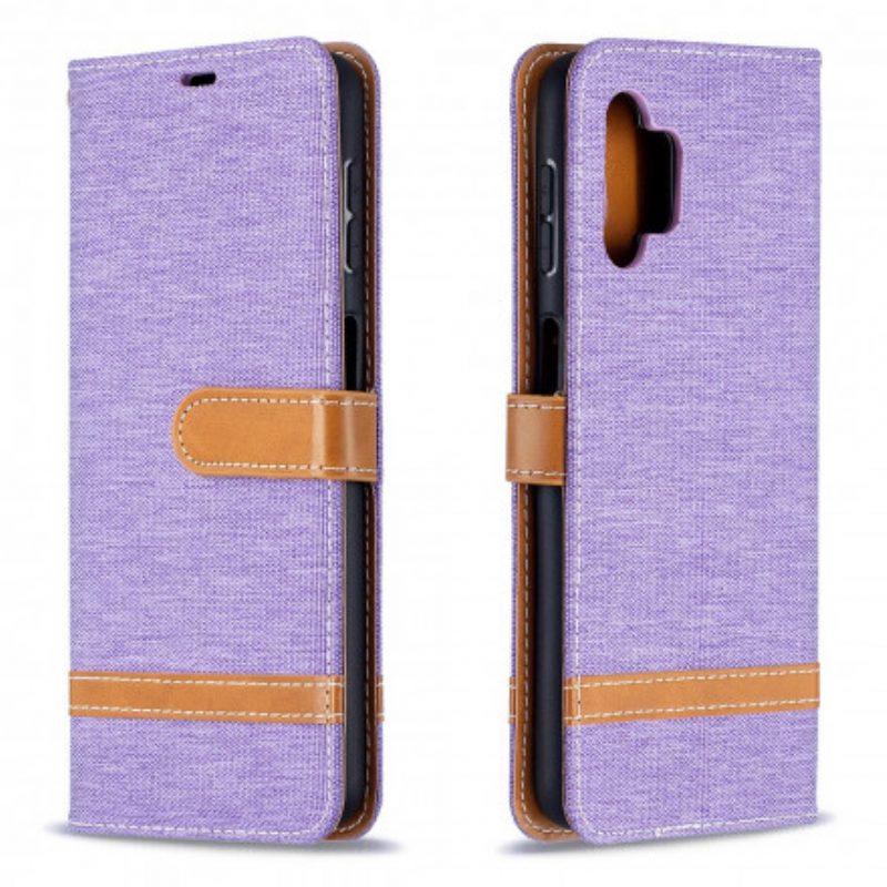 Custodia in pelle Samsung Galaxy A32 5G Cinturino Effetto Tessuto E Pelle