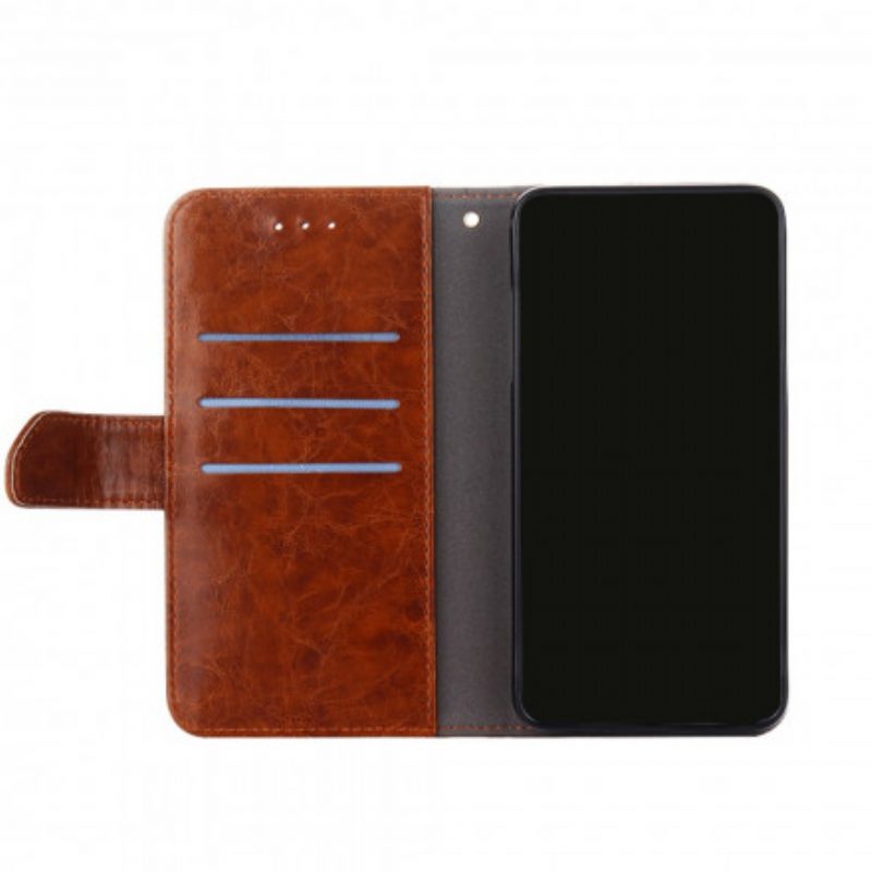 Custodia in pelle Samsung Galaxy A32 5G Effetto Pelle Geometrica