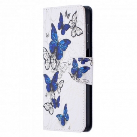 Custodia in pelle Samsung Galaxy A32 5G Farfalle Dell'acquerello