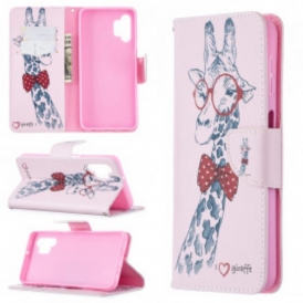 Custodia in pelle Samsung Galaxy A32 5G Giraffa Intelligente