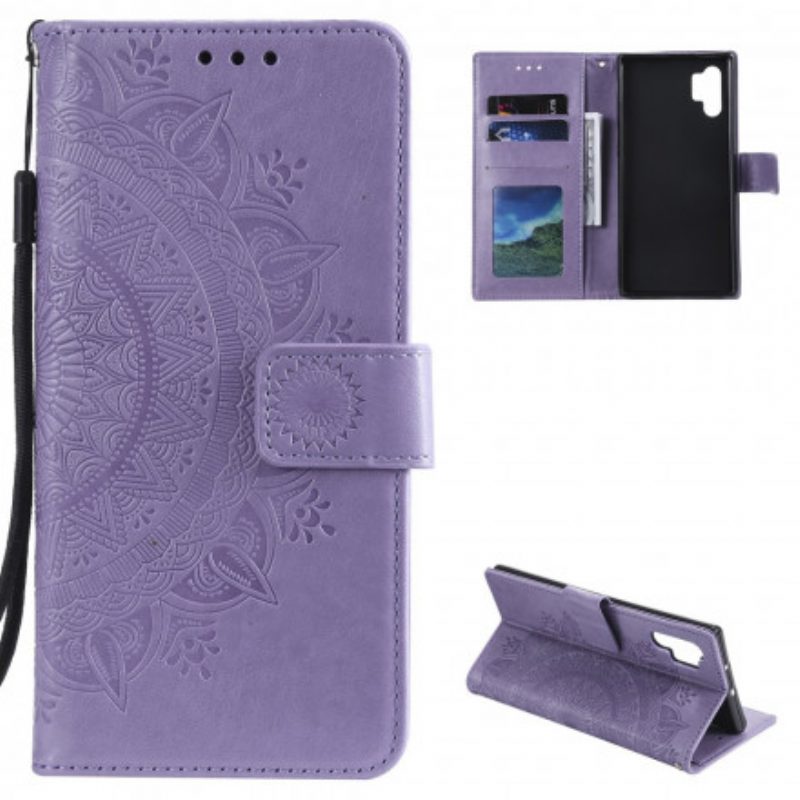 Custodia in pelle Samsung Galaxy A32 5G Mandala Del Sole