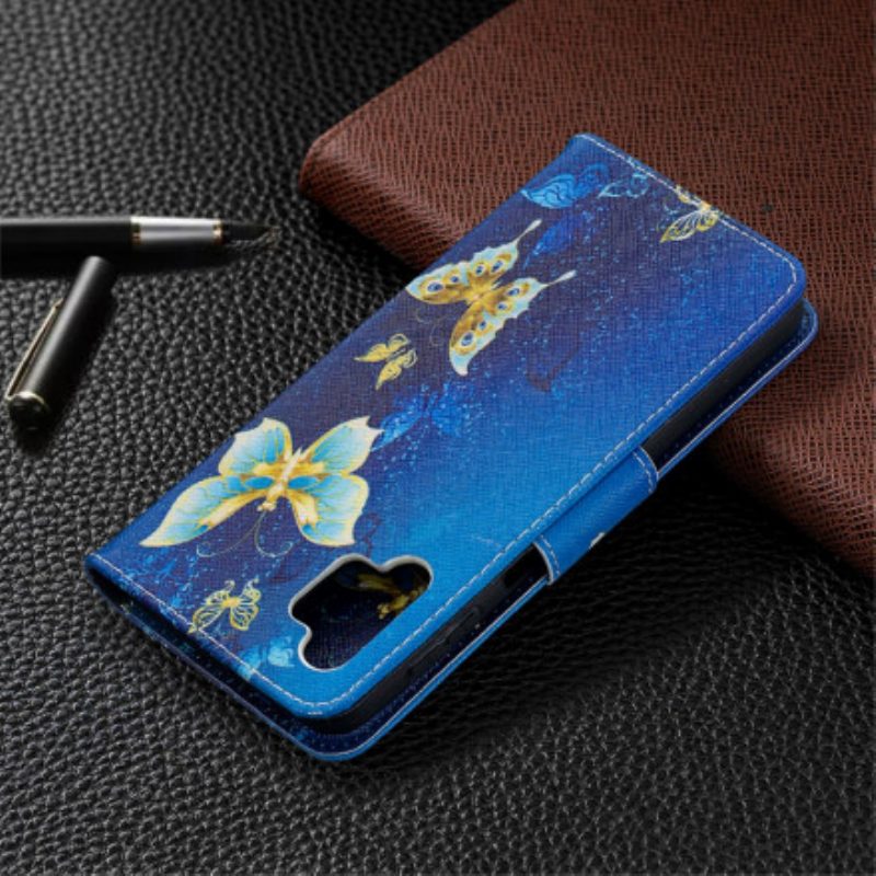Custodia in pelle Samsung Galaxy A32 5G Re Farfalle
