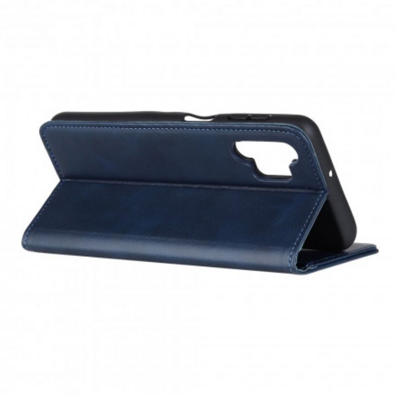 Folio Cover Samsung Galaxy A32 5G Custodia in pelle Cuoio Spaccato