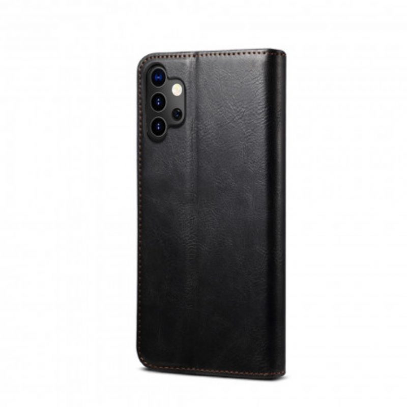 Folio Cover Samsung Galaxy A32 5G Custodia in pelle Ecopelle Cerata