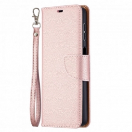 Folio Cover Samsung Galaxy A32 5G Custodia in pelle Litchi Rabat Obliquo