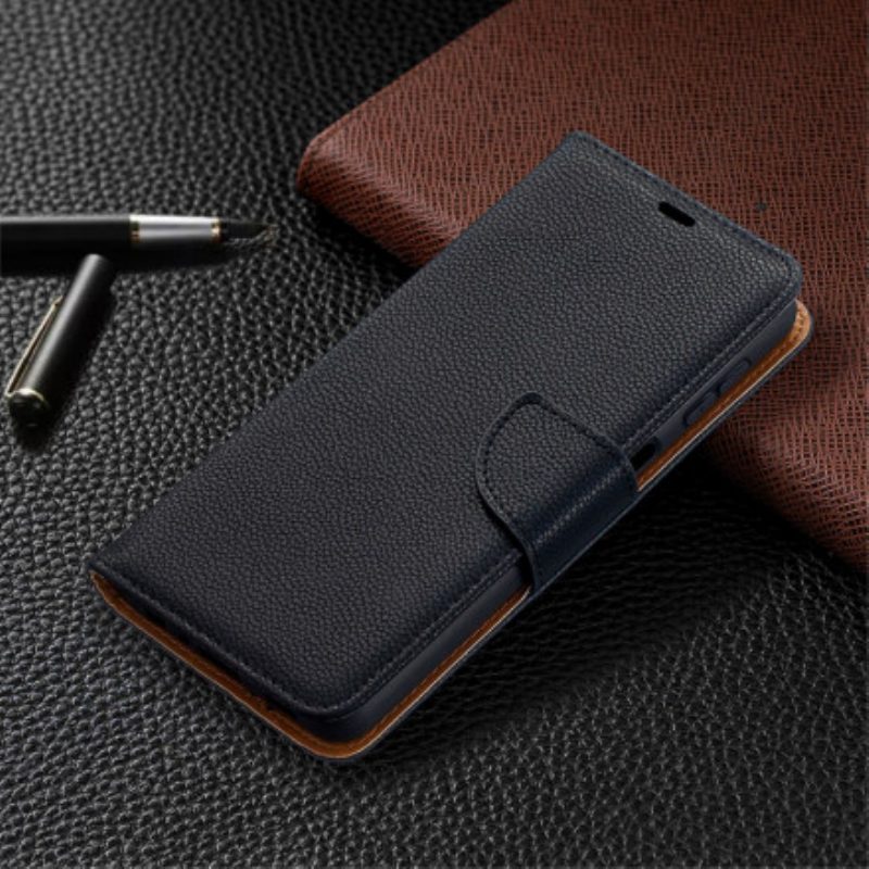 Folio Cover Samsung Galaxy A32 5G Custodia in pelle Litchi Rabat Obliquo