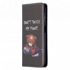 Folio Cover Samsung Galaxy A32 5G Custodia in pelle Orso Pericoloso