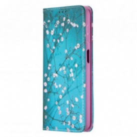 Folio Cover Samsung Galaxy A32 5G Custodia in pelle Rami Fioriti
