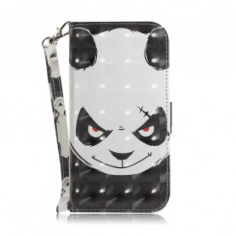 Folio Cover Samsung Galaxy A32 5G Panda Arrabbiato Con Cordino