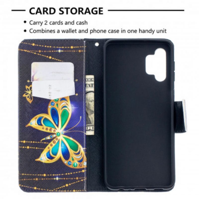 Folio Cover Samsung Galaxy A32 5G Re Farfalle